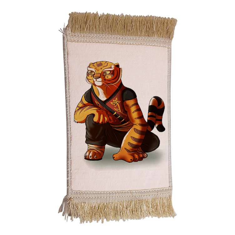 فرش ماشینی دیوارکوب مدل پاندا کونگ فو کار کد 90