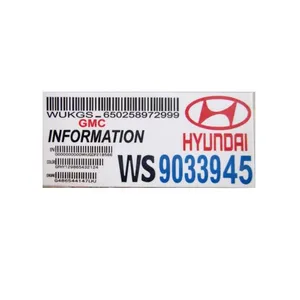 برچسب شیشه هیوندای کد ZZ1515