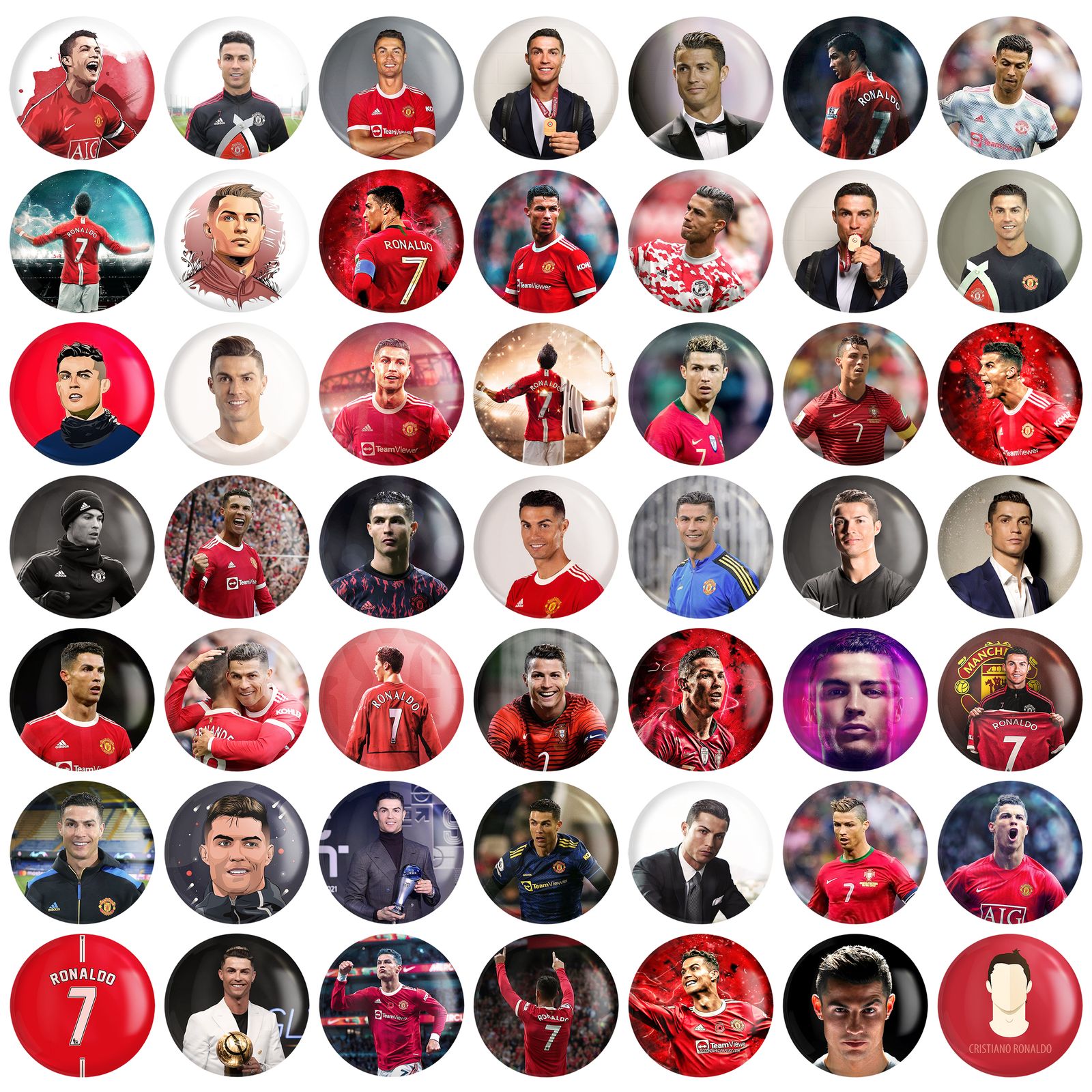 پیکسل خندالو مدل کریستیانو رونالدو کد 32 بسته 49 عددی  -  - 1