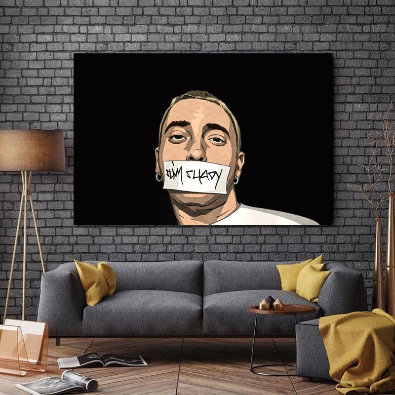 تابلو شاسی طرح بزرگان موسیقی مدل Eminem کد A321
