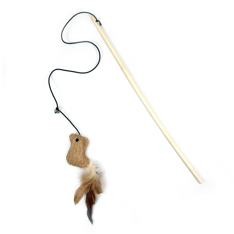 اسباب بازی گربه مدل چوب بازی طرح پرنده پر دار کد 20001