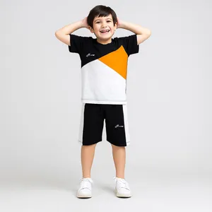 ست تی شرت و شلوارک پسرانه مادر مدل Triangle