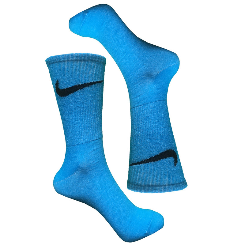جوراب ورزشی ساق بلند زنانه دکتر جوراب مدل کشی کد Nk-AB401805 رنگ آبی