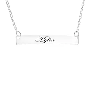 گردنبند نقره زنانه لیردا مدل اسم آیلین mst