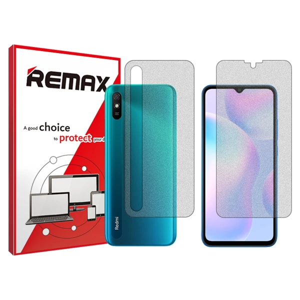 محافظ صفحه نمایش مات ریمکس مدل Resistant مناسب برای گوشی موبایل شیائومیRedmi 9i   به همراه محافظ پشت گوشی