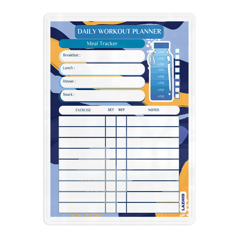 تخته وایت برد لاژید مدل پلنر باشگاه سایز 20*30 سانتی متر