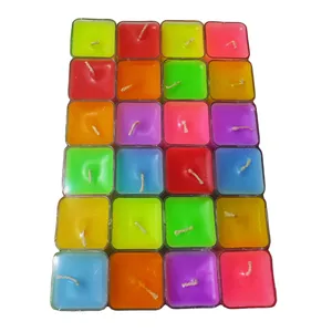 شمع وارمر مدل رنگی بسته 48 عددی