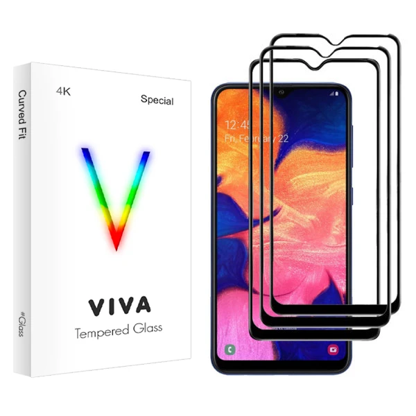 محافظ صفحه نمایش ویوا مدل 4K مناسب برای گوشی موبایل سامسونگ Galaxy A30 بسته سه عددی
