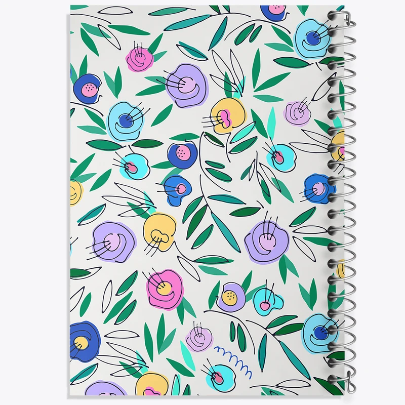 دفتر لیست خرید 50 برگ خندالو طرح گل گلی کد N243