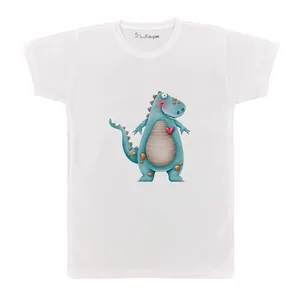 تی شرت بچگانه پرمانه طرح دایناسورهای بامزه کد pmt.5132