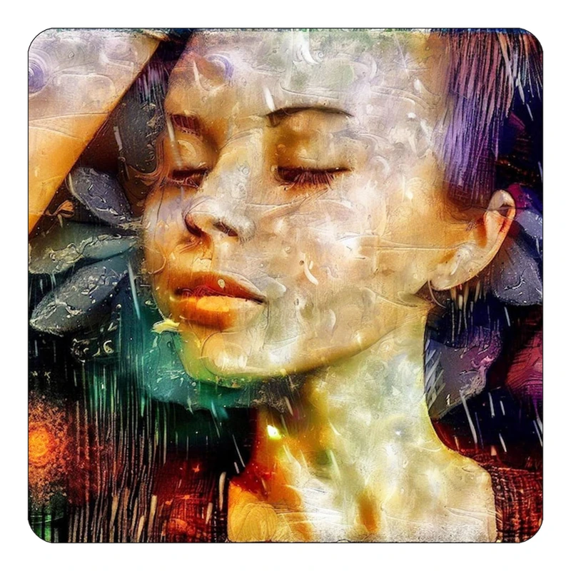 مگنت کاکتی طرح نقاشی رنگ روغن مدل mp73040