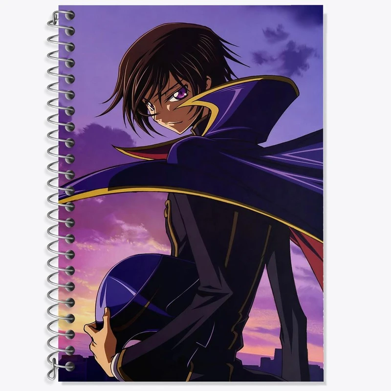 دفتر زبان 50 برگ خندالو مدل سه خط طرح لولوش وی بریتانیا انیمه کد گیاس Code Geass کد 13068