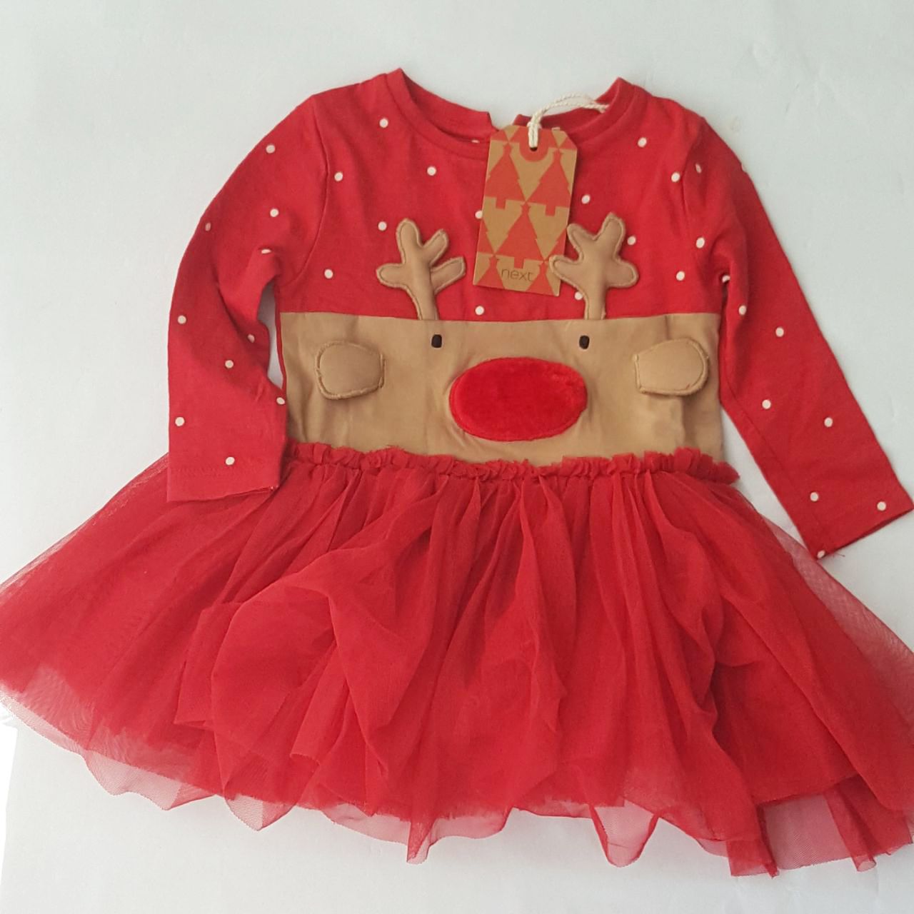 پیراهن دخترانه نکست مدل کریسمس کد ma-130 -  - 2