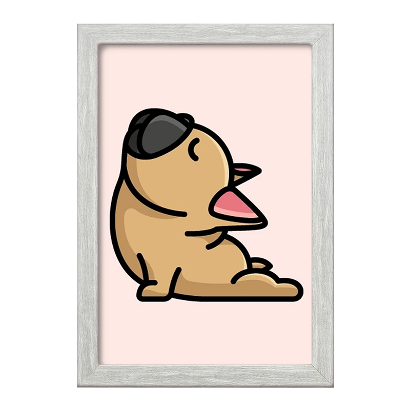 تابلو خندالو طرح حیوانات بامزه سگ کد 28192