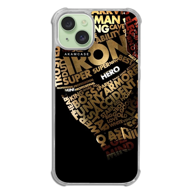 کاور آکام مدل AMCWTA15PLUS-IRON MAN14 مناسب برای گوشی موبایل اپل iPhone 15 Plus