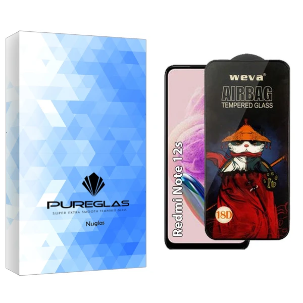 محافظ صفحه نمایش پیور گلس مدل NuGlas Airbag مناسب برای گوشی موبایل شیائومی Redmi note 12s