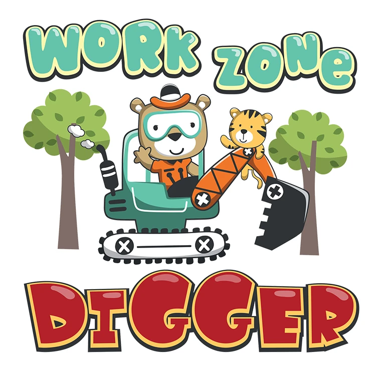 استیکر پارچه و لباس پاد آفرین مدل کارتونی کد S1653