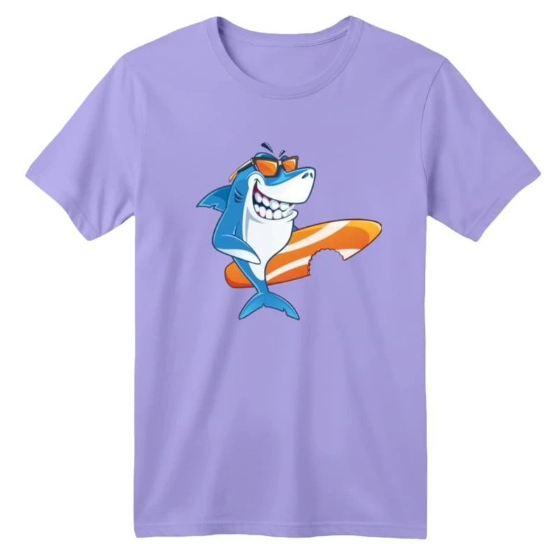 تی شرت آستین کوتاه بچگانه مدل کوسه کد ۱۰