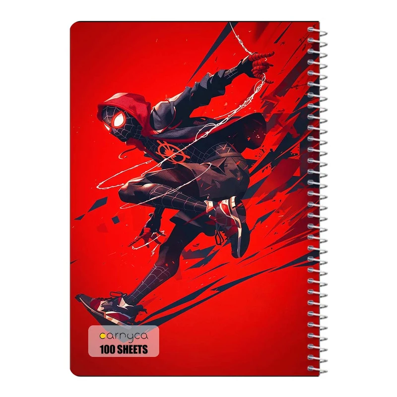 دفتر مشق 100 برگ سیمی کارنیکا طرح Man-مرد عنکبوتی Spider کد 89182