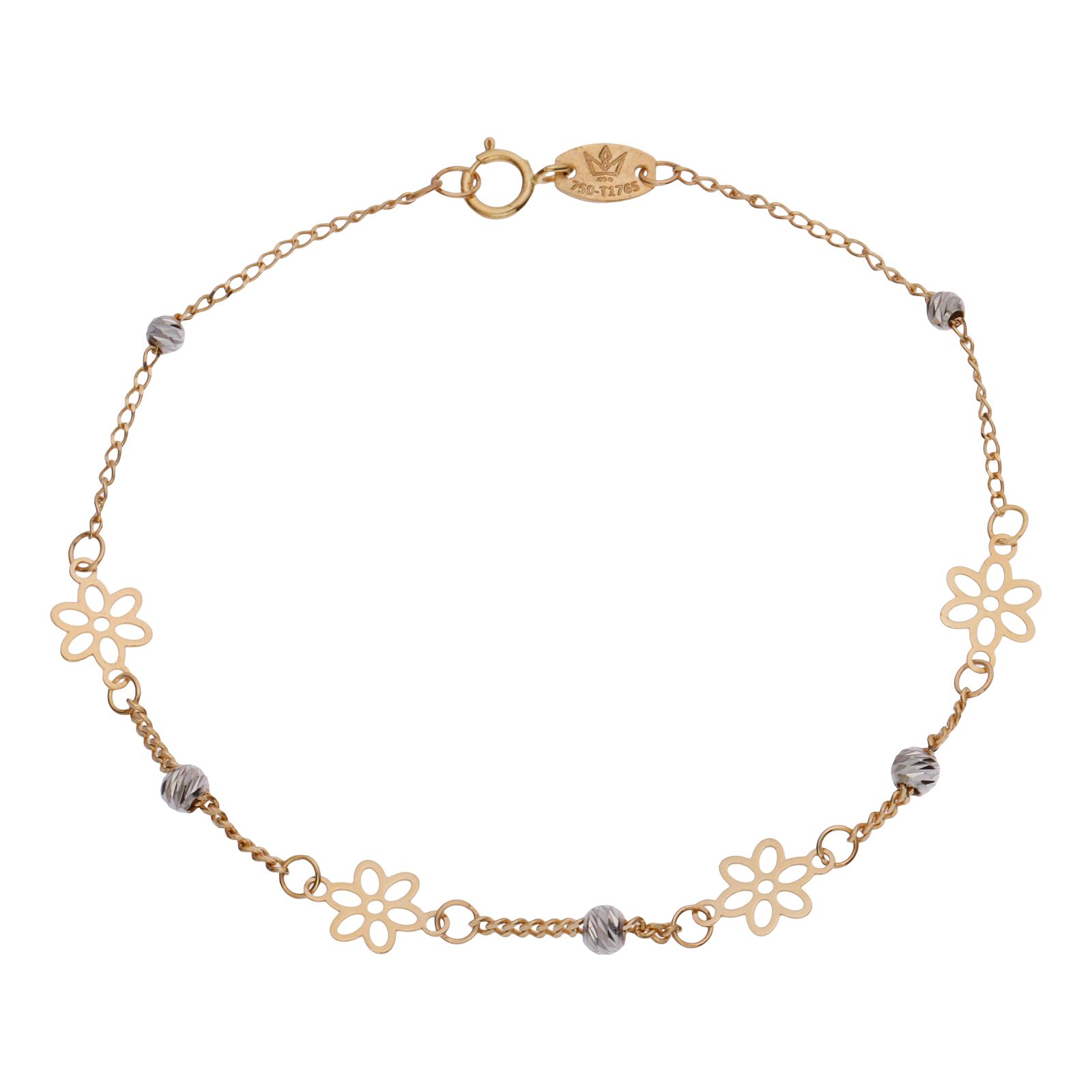 دستبند طلا 18 عیار زنانه مایا ماهک مدل MB1693 -  - 1