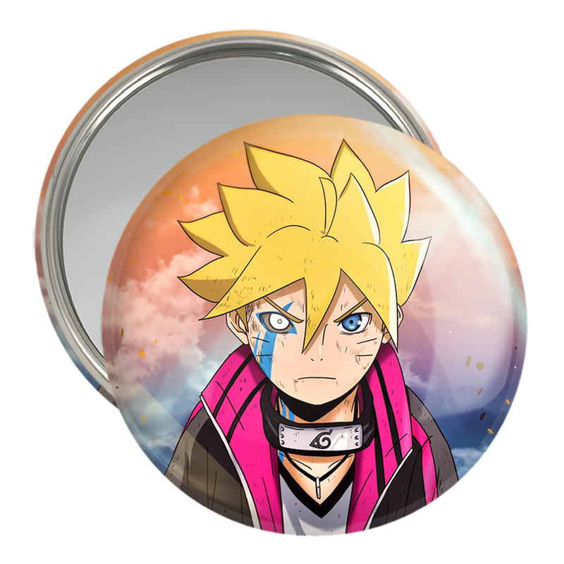 آینه جیبی خندالو مدل بوروتو اوزوماکی انیمه بوروتو Boruto  کد 15729