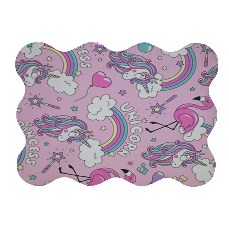 پادری مدل دالبر طرح اسب شاخ دار کد 8270 سایز 80x110 سانتی متر 