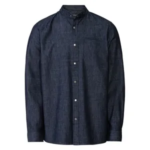 پیراهن آستین بلند مردانه لیورجی مدل جین یقه ایستاده کد BJe2023