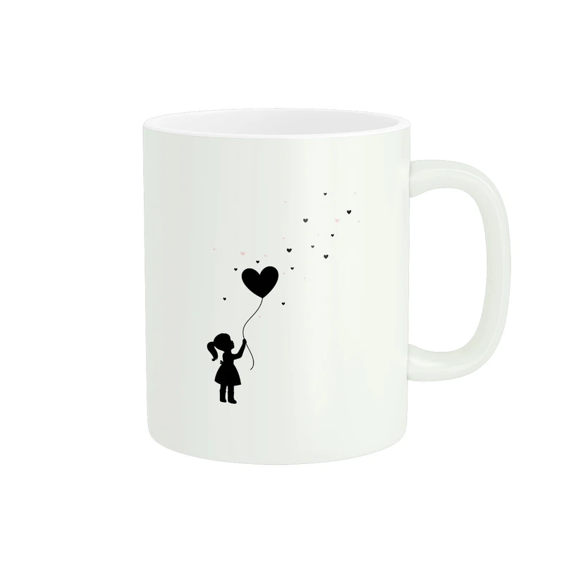  ماگ پاد آفرین طرح دخترک کد 195