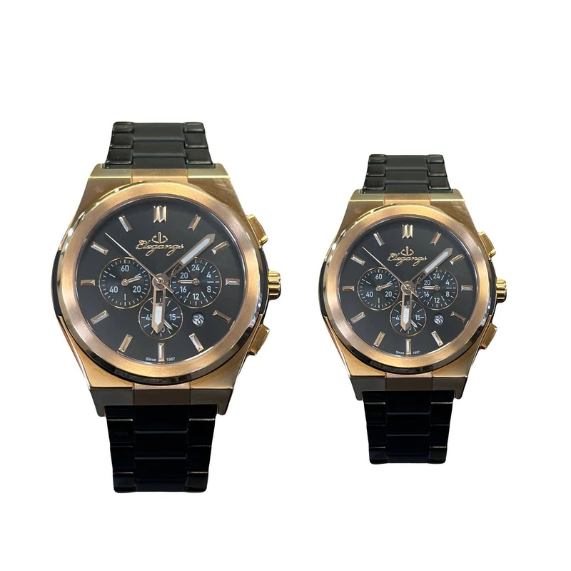 ست ساعت مچی عقربه ای زنانه و مردانه الگنگس مدل el80023