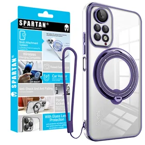 کاور اسپارتان مدل Ring Stand Strap مناسب برای گوشی موبایل شیائومی Redmi Note 12 Pro 4G / Note 11 Pro 4G به همراه بند