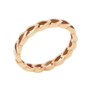 انگشتر طلا 18 عیار زنانه قیراط طرح اشک کد GH5782