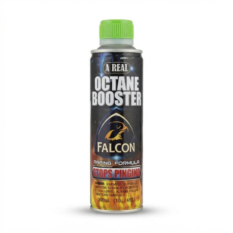 اکتان بوستر و مکمل سوخت خودرو فالکون مدل Octane Booster حجم 300 میلی‌لیتر مناسب تمام خودروهای بنزینی و بهبود انتقال حرارت
