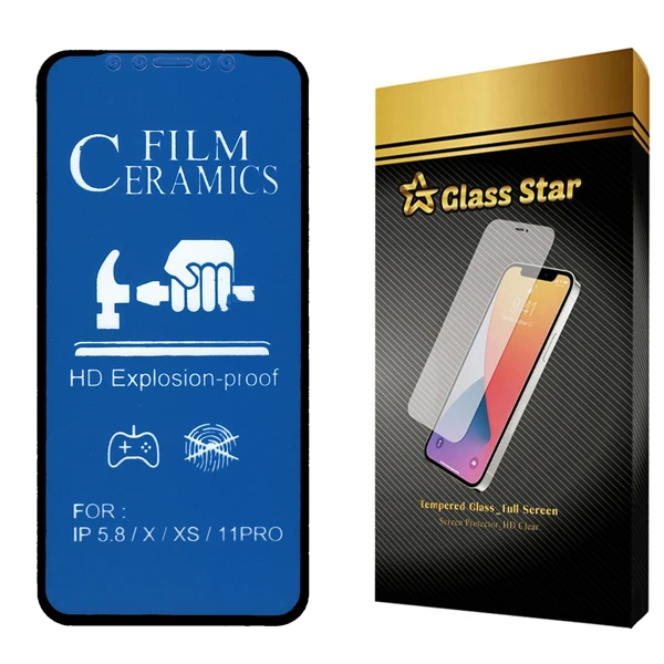 محافظ صفحه نمایش سرامیکی مات گلس استار مدل CAGA مناسب برای گوشی موبایل اپل iPhone XS 