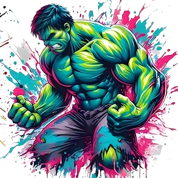 استیکر پارچه و لباس پاد آفرین طرح هالک کد 4778