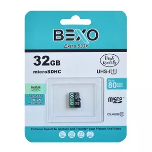 کارت حافظه micro sd xc بکسو مدل 60xکلاس 10 استانداردUHS-IU3 سرعت 90mb ظرفیت 16 گیگابایت