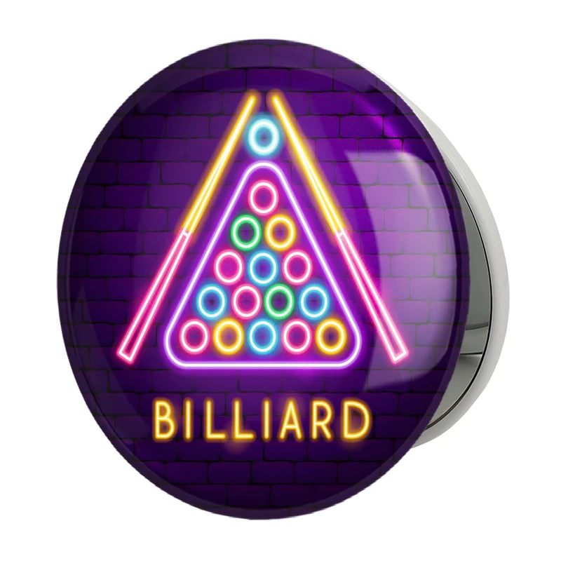 آینه جیبی خندالو طرح بیلیارد Billiard مدل تاشو کد 28113 