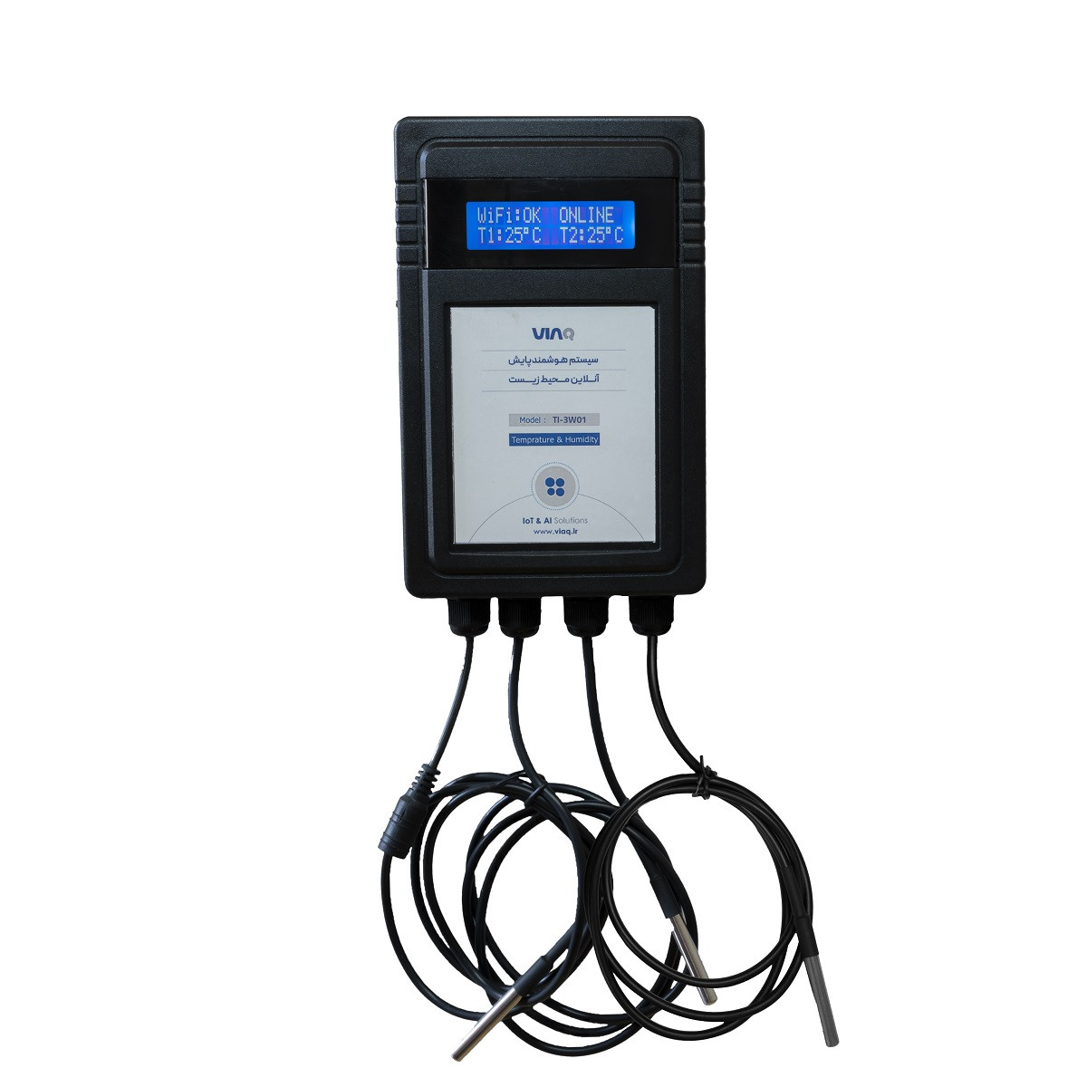 دیتالاگر دما سه کانال آنلاین ویاک مدل TI-3W01
