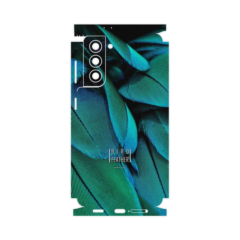 برچسب پوششی ماهوت مدل Green Feather-FullSkin مناسب برای گوشی موبایل سامسونگ Galaxy S21 5G