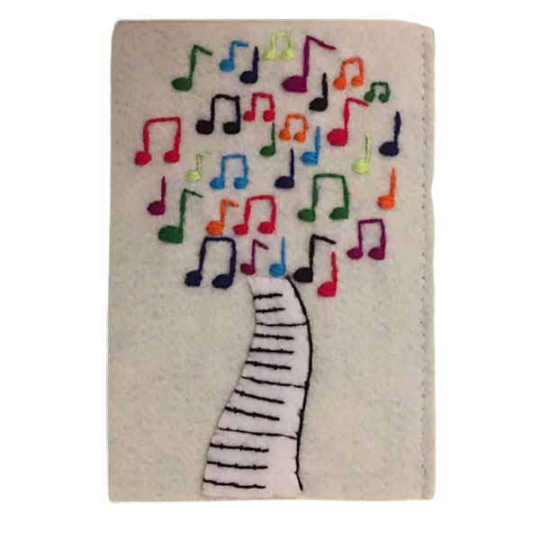 کارت پستال طرح درخت موسیقی مدل یلدا 