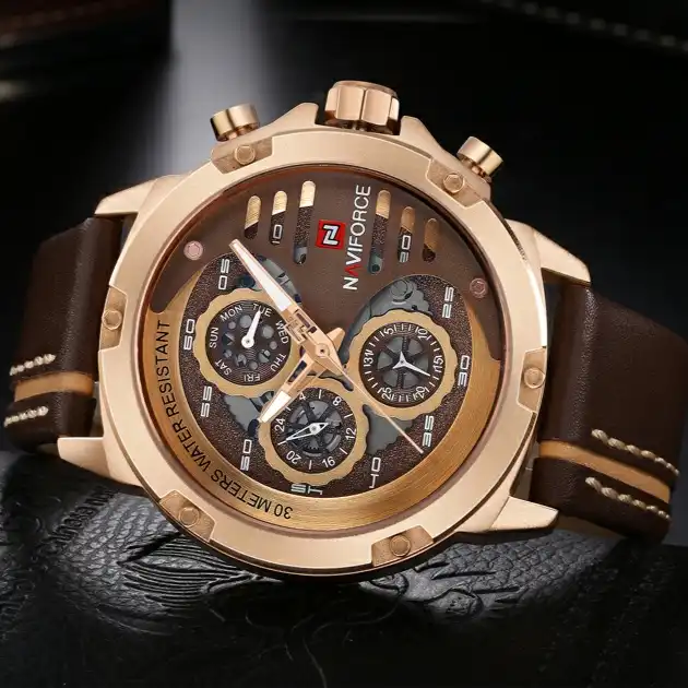 ساعت مچی عقربهای مردانه نیوی فورس مدل 9110RGCEBN