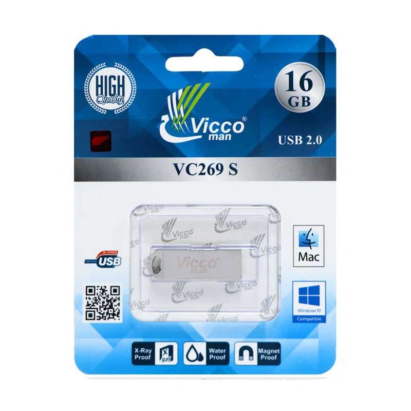 فلش ویکومن مدل 16GB usb2.0 ظرفیت 16 گیگابایت