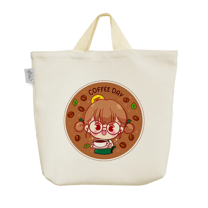 ساک خرید خندالو مدل Coffee Woman کد H534