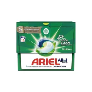 قرص ماشین لباسشویی آریل مدل  COOLD clean All in 1 بسته 13 عددی