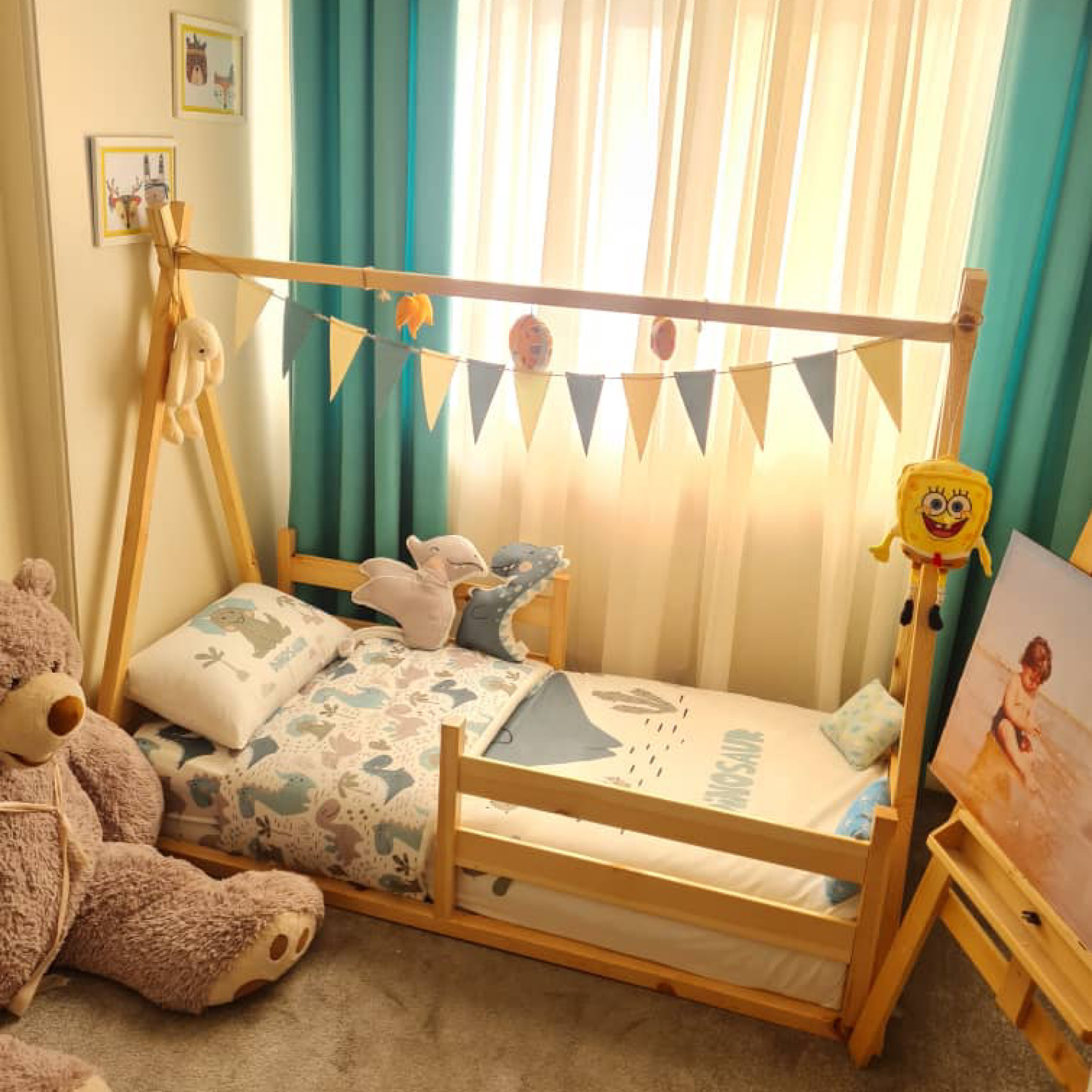 تختخواب کودک روستیک دکور مدل Hk93