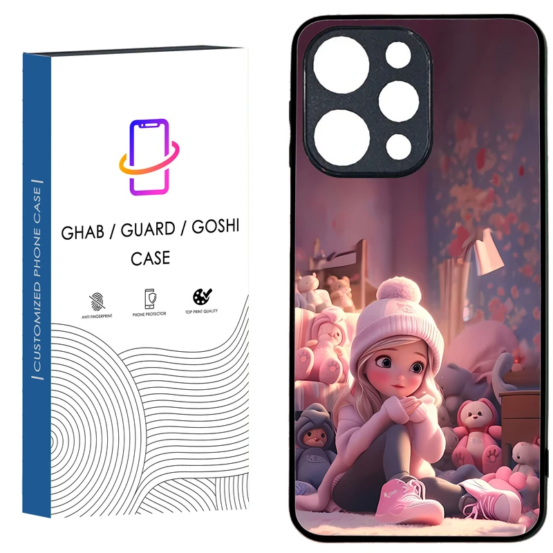 کاور قاب گارد گوشی طرح دخترانه کد 5 - tpu مناسب برای گوشی موبایل شیائومی Redmi 12 4G