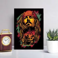 تابلو شاسی مدل پوستر فیلم دزدان دریایی کارائیب (Pirates of the Caribbean) کد FMO17