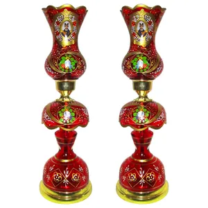 شمعدان مدل لاله عباسی مجموعه 2 عددی