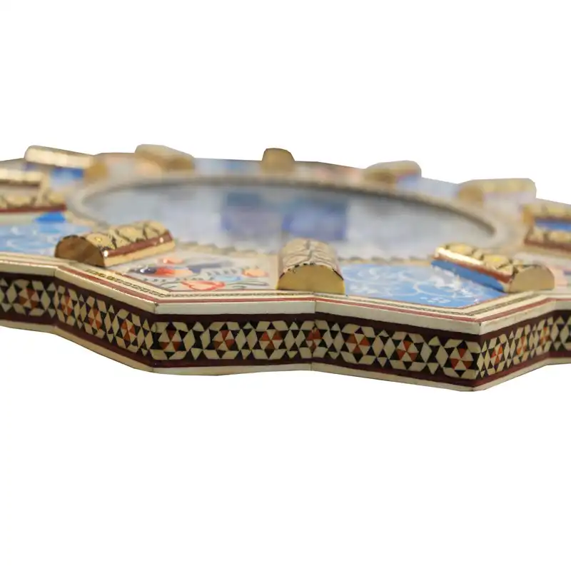 ساعت دیواری خاتم کاری مدل دریا