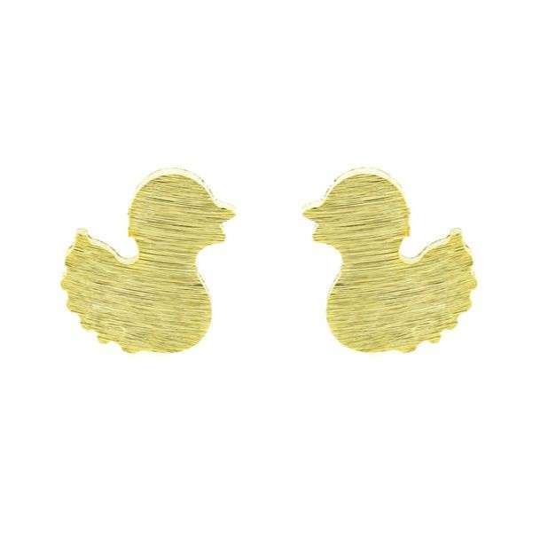 گوشواره طلا 18 عیار زنانه قیراط طرح جوجه کد GH5432