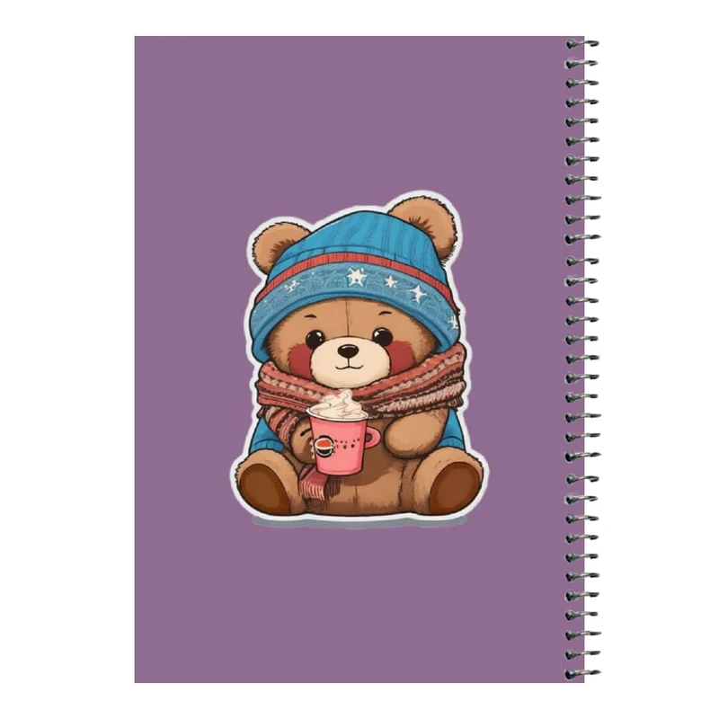 دفتر مشق 80 برگ اس جی مدل خرس زمستونی     